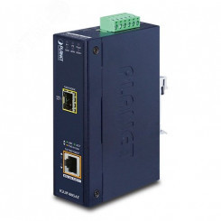 Медиаконвертер PoE 1хRJ45 10/100/1000 Мб/с, 1хSFP 100/1000 Мб/с, 802.3bt, 95 Вт