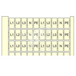 Маркировка клемм 20x(L1-L2-L3-N-PE) RC610