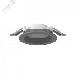 Светильник светодиодный DL-01 Pro 100 мм 8 Вт 3000 К CRI90 120х49 мм IP65/40 RAL7045 серый муар с рассеивателем опал, диммируемый по протоколу DALI