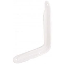 Уголок-кронштейн усиленный белый 140 х 200 мм (1,0 мм)