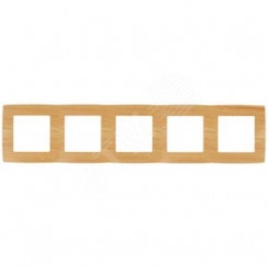 Рамка на 5 постов, Эра12, сосна, 12-5005-11