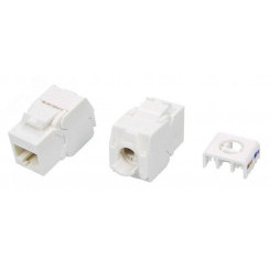 Вставка Keystone Jack RJ-45(8P8C)кат 5eToollessбелая