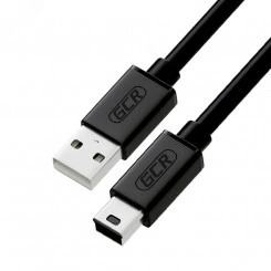 Кабель USB 2.0 AM на Mini USB B, морозостойкий, 5 м., черный