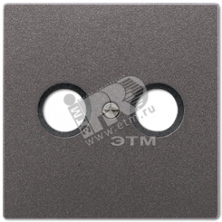 Накладка для телевизионной розетки (TV-FM)  Серия LS990  Материал- металл  Цвет- антрацит