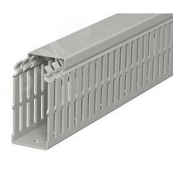 Распределительный кабельный канал LKV N 75x37,5x2000 мм (ПВХ,серый) Распределительный кабельный канал LKV N 75x37,5x2000 мм (ПВХ,серый)