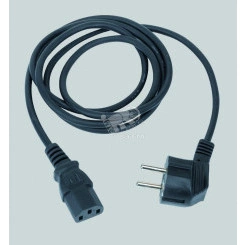 Connect Кабель электрический с вилкой 2к+з Schuko 2м графит