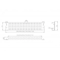 Профиль монтажный 23х73 для шкафов EMS ширина/глубина 1000 мм Профиль монтажный 23х73 для шкафов EMS ширина/глубина 1000 мм