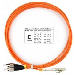 Шнур оптический duplex 2м LC-FC 62,5/125 мм LSZH