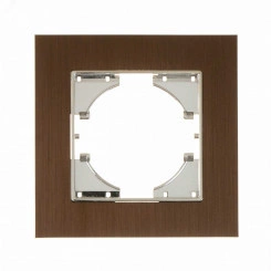 UGRA рамка 1-местная, алюминий, коричневый. UGRA рамка 1-местная, алюминий, коричневый.