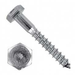Шуруп DIN571 6х60 сантехнический оцинкованный 20шт Шуруп DIN571 6х60 сантехнический оцинкованный 20шт