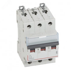 Выключатель автоматический трехполюсный 3А С DX3 6kA/10kA