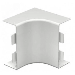 Крышка внутреннего угла кабельного канала WDK 40x110 мм (ПВХ,светло-серый) Крышка внутреннего угла кабельного канала WDK 40x110 мм (ПВХ,светло-серый)