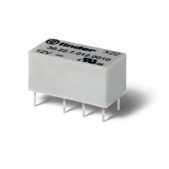 Реле субминиатюрное электромеханическое двухрядное, монтаж на печатную плату, 2CO 2A, контакты AgNi+Au, катушка 24В DC (чувствит.), влагозащита RTIII Реле субминиатюрное электромеханическое двухрядное, монтаж на печатную плату, 2CO 2A, контакты AgNi+Au, катушка 24В DC (чувствит.), влагозащита RTIII
