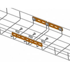 Пластина соединительная для проволочного лотка