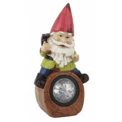 Садовый светильник на солнечной батарее, полистоун, цветной, 20,4 см SL-RSN20-GN-3S