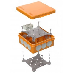 Коробка огнестойкая разветвительная для о/п двухкомпонентная 60-0303-FR6.0-4-2-Р Е15-Е60 100х100х40 RAL2004 Промрукав (17 шт/уп) Коробка огнестойкая разветвительная для о/п двухкомпонентная 60-0303-FR6.0-4-2-Р Е15-Е60 100х100х40 RAL2004 Промрукав (17 шт/уп)