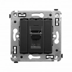 Avanti Телефонная розетка RJ-12 в стену одинарная Черный матовый Avanti Телефонная розетка RJ-12 в стену одинарная Черный матовый