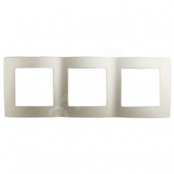 Рамка на 3 поста, Эра12, перламутр, 12-5003-15 Рамка на 3 поста, Эра12, перламутр, 12-5003-15