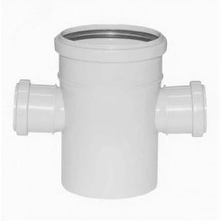 Крестовина одноплоскостная для бесшумной канализации 87.5 град. 110х50х50 Крестовина одноплоскостная для бесшумной канализации 87.5 град. 110х50х50