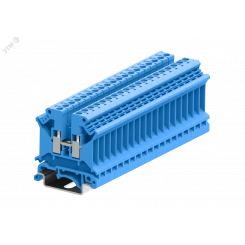 Клемма SUK 1-1 винтовая, сечение 4 мм. кв., синяя