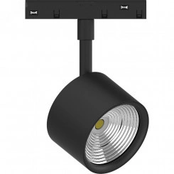 Светильник светодиодный трековый магнитный на шинопровод ДПО-10w 4000К 900Лм 48v черный Светильник светодиодный трековый магнитный на шинопровод ДПО-10w 4000К 900Лм 48v черный