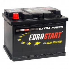 Аккумулятор автомобильный EUROSTART Extra Power 60Ah L+