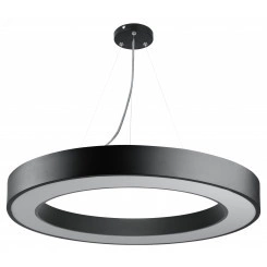 Светильник LED Geometria Ring SPO-133-B-40K-045 45Вт 4000K 3200Лм IP40 600*80 черный подвесной драйвер внутри Светильник LED Geometria Ring SPO-133-B-40K-045 45Вт 4000K 3200Лм IP40 600*80 черный подвесной драйвер внутри