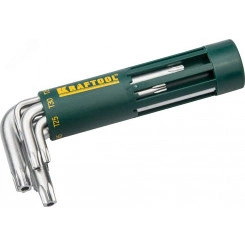 Набор : Ключи имбусовые короткие, Cr-Mo сталь, держатель-рукоятка, TORX Hole, T10-T50, 8 пред Набор : Ключи имбусовые короткие, Cr-Mo сталь, держатель-рукоятка, TORX Hole, T10-T50, 8 пред