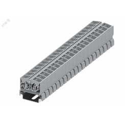 Клемма TB 2-2 на DIN-35, фронт.подключение, сечение 2,5 мм. кв., серая