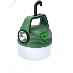 Фонарь кемпинговый аккум/16Вт+3Вт/Li-ion18650 2400mAh/Powerbank/индикатор/USBшнур