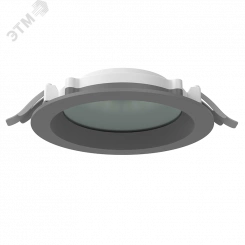 Светильник светодиодный DL-01 Pro 160 мм 25 Вт 3000 К CRI90 176x51 мм IP65/40 RAL7045 серый муар с защитным силикатным стеклом аварийный автономный постоянного действия