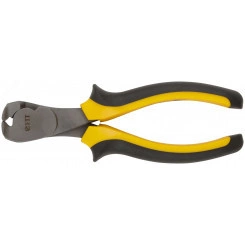 Кусачки торцевые ''Стайл'', мягкие прорезиненные черно-желтые ручки, молибденовое покрытие 160 мм