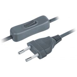 Шнур 61 722 NPS-FS-170-2х0.5-GR 1.7м с выкл. сер. Navigator 61722