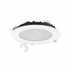 Cветильник светодиодный DL-SLIM круглый встраиваемый 222*38мм 30W 6500K IP44 монтажный диаметр 195мм DALI