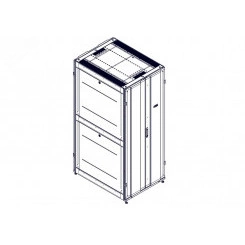 Шкаф Uniprom. 42U-800/1070. боковые панели 4шт. черный