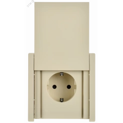 FORTE&PIANO Розетка 1-местная с заземлением с защитными шторками и крышкой винтовое крепление 16А IP44 FP421 ваниль IEK FORTE&PIANO Розетка 1-местная с заземлением с защитными шторками и крышкой винтовое крепление 16А IP44 FP421 ваниль IEK