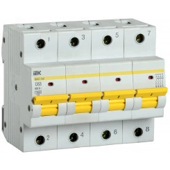 Выключатель автоматический ВА47-150 4Р 63А 15кА характеристика C Выключатель автоматический ВА47-150 4Р 63А 15кА характеристика C