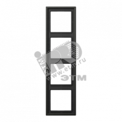 Рамка 4-я для горизонтальной/вертикальной установки  Серия- LS990  Материал- металл  Цвет- антрацит