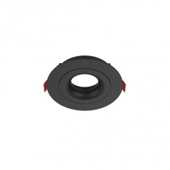 Рамка для модульного светильника FLEX 50 02 круглая встраиваемая 110х45мм RAL9005 черный муар поворотная
