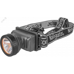 Фонарь светодиодный NPT-H10-ACCU 2Вт LED аккумуляторный налобный пластик