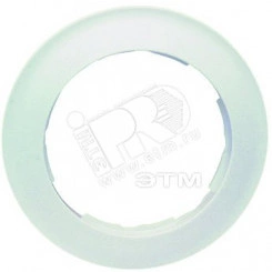 Рамка 2 поста, круг, S88, белый