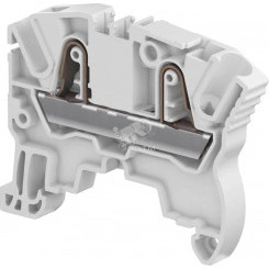 Клемма втычная ZK4-BL синяя 4 мм.кв 2 зажима Клемма втычная ZK4-BL синяя 4 мм.кв 2 зажима