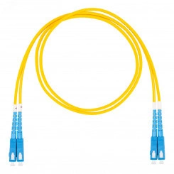 Шнур оптический коммутационный (патч-корд), SC-SC, дуплекс (duplex) OS2, нг(А)-HF, желтый, 20 м