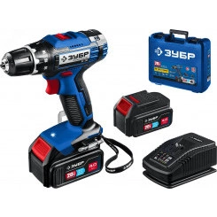 Дрель-шуруповерт 20В, 2 АКБ (4Ач), в кейсе, Профессионал Дрель-шуруповерт 20В, 2 АКБ (4Ач), в кейсе, Профессионал