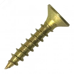 Шуруп универсальный 5х70 потайная головка желтый цинк (2000шт) Шуруп универсальный 5х70 потайная головка желтый цинк (2000шт)