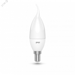 Лампа светодиодная LED 5.5 Вт 400 лм 3000К AC180-240В E14 свеча теплая  Basic Gauss