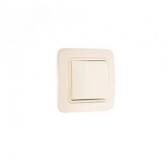 Lillium крем/крем выключатель 1 кл прох