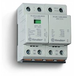 Устройства защиты от импульсных перенапряжений УЗИП тип 1+2 (1 варистор/искровый разрядник + 1 искровый разрядник)