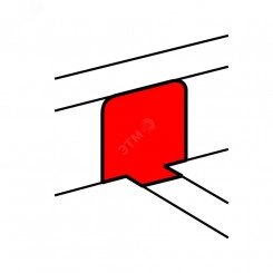 Переходник на напольный кабель-канал для крышки 65мм Переходник на напольный кабель-канал для крышки 65мм