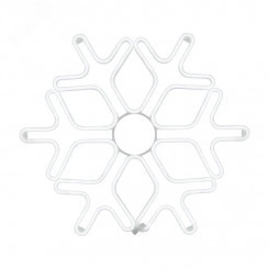 Фигура Снежинка из гибкого неона, 60х60 см, свечение синее Фигура Снежинка из гибкого неона, 60х60 см, свечение синее